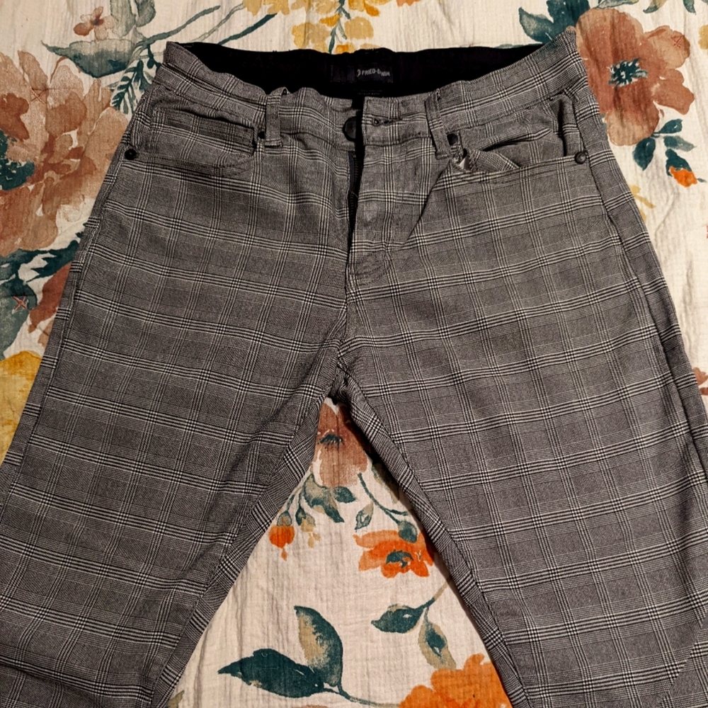 Fried Denim black and white skinny pants
